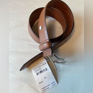 NWT Boconi Nashville Genuine Leather Belt 44/110 Brown